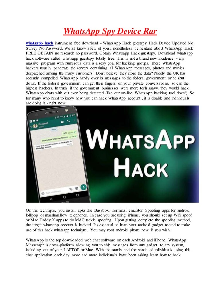 whatsapp spy password rar